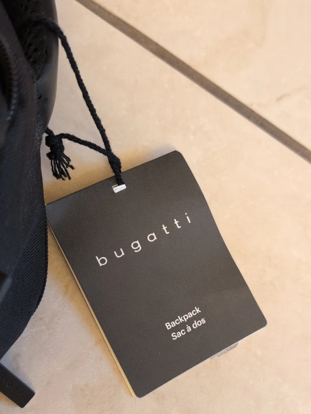 NWT Bugatti Adrian Laptop Backpack Black